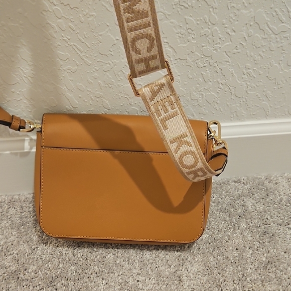 Michael Kors Brown Crossbody Bag with Gold Accents - Picture 7 of 10